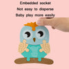 3 PCS Early Childhood Education Wooden Three-Dimensional Jigsaw Puzzle Toy(Lion)