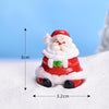 5pcs Christmas Cute Micro Landscape DIY Bonsai Decoration Snowscape Ornament, Style: No.14 Santa Claus