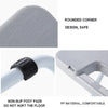 Portable Folding Stool Iron Frame Legs Lightweight Collapsible Chair(Grey)