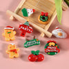 10pcs Christmas Mobile Phone Case Refrigerator Magnet Resin Accessories DIY Material, Style: Ring