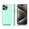For iPhone 11 Pro Max Shockproof MagSafe Armor PC Hybrid TPU Phone Case(Mint Green+Grayish Green)