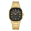 Curren 8458 Business Steel Strap Men Quartz Watch, Color: Golden Shell Black