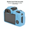 For Canon EOS R100 Glossy Soft Silicone Protective Case(Blue)