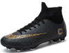 Outdoor High-top Non-slip Soccer Cleats Training Sneakers for Men, Size:45(2039 Black Long Nail)