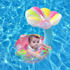 Children Environmental Protection PVC Inflatable Sunshade Mushroom Shape Seat Swimming Ring, Size:67cm(Pink)