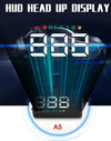 Car HUD Head Up Display, 3.5" GPS Speedometer, Speed Alarm, Black