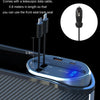Digital Display Multifunctional Super Fast Charging Car Seat Gap Storage Box, Model: Without Wireless Charging
