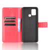 For Infinix Hot 10s X689 Crazy Horse Texture Horizontal Flip Leather Case with Holder & Card Slots & Lanyard(Red)