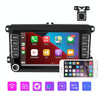 A3040 For Volkswagen 7-inch 2+32G Android Car Navigation Central Control Large Screen Player With Wireless CarPlay, Style:Standard+12Lights Camera