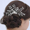 Bride Comb Wedding Handmade Pearl Bridal Women Headwear Jewelry(silver)