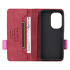 For Asus Zenfone 9 Magnetic Clasp Flip Leather Phone Case(Red)
