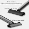 Vehicle-Mounted Snow Shovel Multifunctional Alloy Glass Deicer Shovel(Gray)