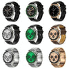 LOANIY E18 Pro Smart Bluetooth Calling Watch with NFC Function, Color: Green Leather