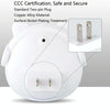 4 PCS Smart Light Control LED Bedroom Mini Night Light Energy-Saving Bedside Lamp, US Plug(White)