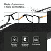 Black Frame Spring Hinge Anti Fatigue & Blue-ray Presbyopic Glasses, +2.00D
