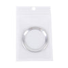 Aluminium Alloy Steering Wheel Decoration Ring Cover Sticker for BMW(Silver)
