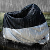 210D Oxford Cloth Motorcycle Electric Car Rainproof Dust-proof Cover, Size: XL (Black Silver)