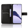 For Realme 13+ 5G Global Diamond Texture Leather Phone Case(Black)