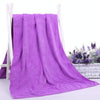 35x75cm Nano Thickened Large Bath Towel Hairdresser Beauty Salon Adult With Soft Absorbent Towel(Light Purple)