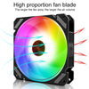 COOLMOON 12 Single Color RGB Light Remote Control Radiator Computer Case Cooler (Black)