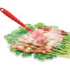 6 in 1 Silicone Kitchenware Slotted Spatula Scraper Egg Beater Brush Food Clip Set(Pink)