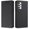 For Samsung Galaxy A72 4G / 5G RC01 Dual-Folded Magnetic Suction RFID Leather Phone Case(Black)