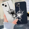 For Samsung Galaxy A15 Graffiti Spider TPU Phone Case(Beige Red Eyed Spider)
