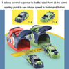 2 In 1 Children Toy Car Set One Button Press Ejection Inertia Car Toys(Red)