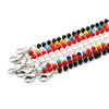 Mask Lanyard Handmade Crystal Bead Chain Anti-Drop Hanging Glasses Chain, Color:Black