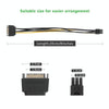 20cm SATA 15 Pin to 6 Pin PCI Express Graphics Video Card Sata Power Cable