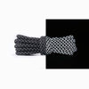 Reflective Shoe laces Round Sneakers ShoeLaces Kids Adult Outdoor Sports Shoelaces, Length:140cm(Black)