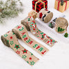 5m X 6cm Christmas Imitation Hemp  Ribbon Gift Decoration Ribbon(B Alphabet)