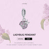 S925 Sterling Silver Ladybug Pendant DIY Bracelet Necklace Accessories