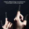 1 Pair Carbon Fiber Breathable Mobile Phone Game Touch Screen Finger Cover for Thumb / Index Finger (Black Red)