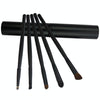 5 PCS Handle Eyes Makeup Brush Set with Aluminum Tube(Black)