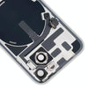 iPhone 14 Plus White Glass Back Cover with Wireless Charging