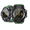 EX16S Sports Smart Watch IP67 Waterproof Outdoor Bluetooth Remote Pedemeter Long Standby (Green)