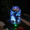 AOD-8 Jungle Discovery 3D Glass Aromatherapy Machine Silent Bedroom Mini Humidifier UK Plug