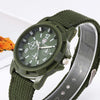 055 Men Canvas Strap Luminous Watch(Blue dial)