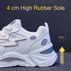811-1 Spring Breathable Casual Shoes Leather-paneled Mesh Ladies Sports Shoes, Size: 40(White)