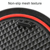 Car Water Cup Gate Slot Mats Plastic Red Anti-Slip Interior Door Pad for Mazda CX-5 2013-2014