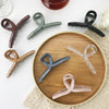 2 PCS Resin Material Spring Hair Clip, Colour: 1 Transparent