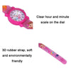 JNEW A335-86261 Children 3D Silicone Cartoon Mermaid Waterproof Quartz Watch(Red)