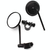 SF-127 Motorcycle Small Round Rearview Mirror Reversing Mirror(Silver Plating)
