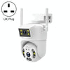 2MP Dual Lens WiFi Security Camera Outdoor PTZ CCTV - UK Plug
