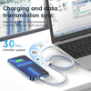 KUULAA KL-X57 30W USB-C/Type-C to 8 Pin Liquid Silicone MFI Data Cable, Length:1m(Black)