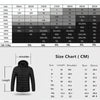 9 Zone Blue USB Winter Electric Heated Jacket Warm Thermal Jacket, Size: XXL