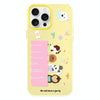 For iPhone 15 Pro Max Skin Feeling Jelly TPU Hybrid PC Phone Case(Dog Party Yellow)