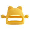 Baby Anti-eating Hand Cover Boiled Silicone Soothing Teeth Stick(Yellow)