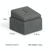 5.5x5.5x5cm Ring Holder Gray Jewelry Display Microfiber Jewelry Props Display Rack